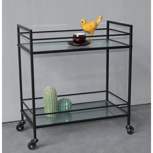Metal Bar Cart - black