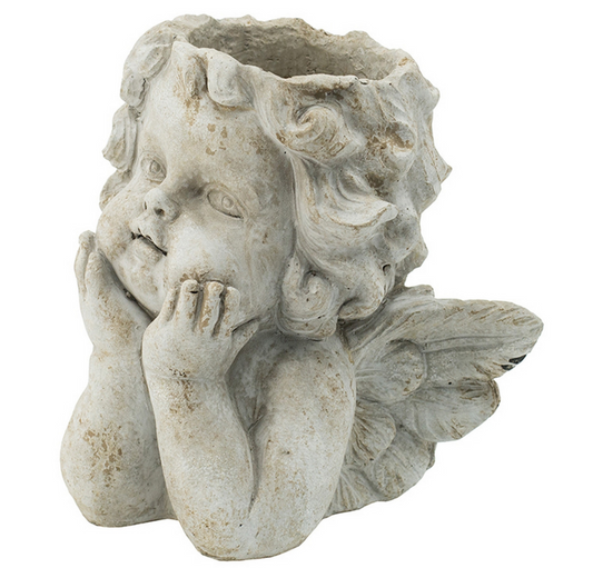 Cherub Angel Planter - Cement | Pots & Planters
