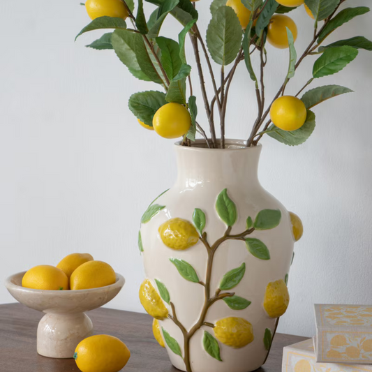 Lemon Ceramic Vase I