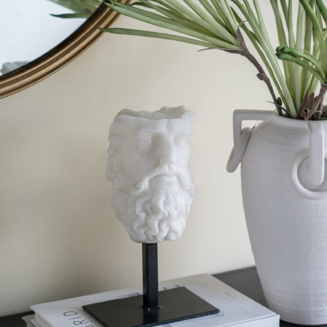 The Regal Face Statue - resin