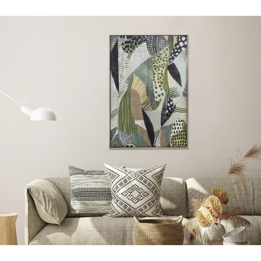 Modern Abstract Hand-painted Framed Canvas Art