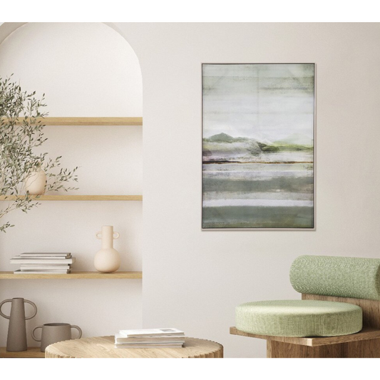 Calmness Hand-painted Framed Canvas Art