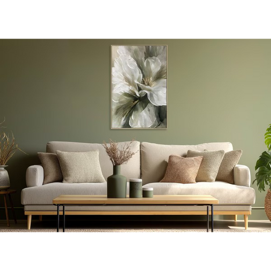 Pure Form Hand-painted Framed Canvas Art