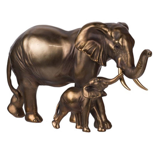 Mother Child Elephant Statue | Small Decor | Ornaments | Home Decor