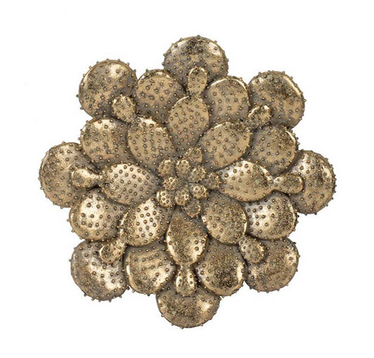 Annie Succulent Wall Hanging Plaque - gold | Wall Art | Home Decor