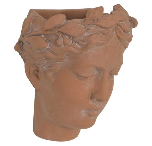 Visage Head Wall Hanging Planter III - Terracotta | Pots & Planters | Home Decor