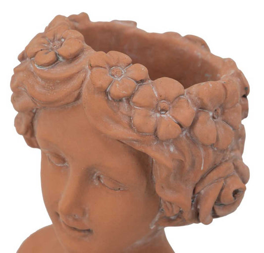 Visage Head / Face Planter IV - Terracotta