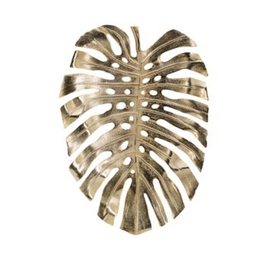 Large Leaf Hanging Bowl Wall Art - gold | Wall Art | Home Decor