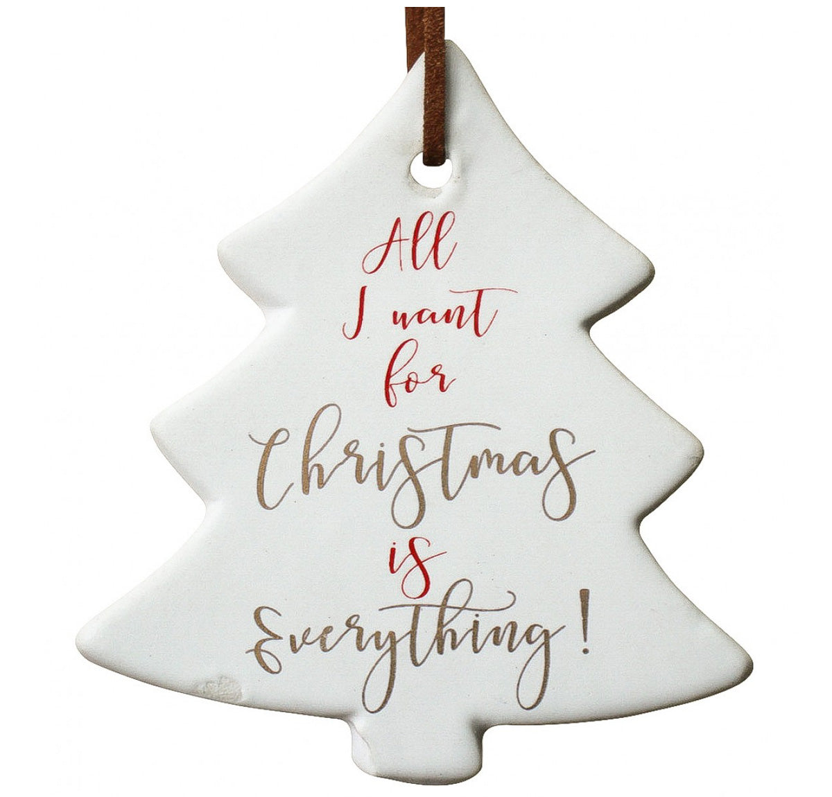 Ceramic Hanging Tree Xmas Everything - 90mmH | Accessories | Home Decor