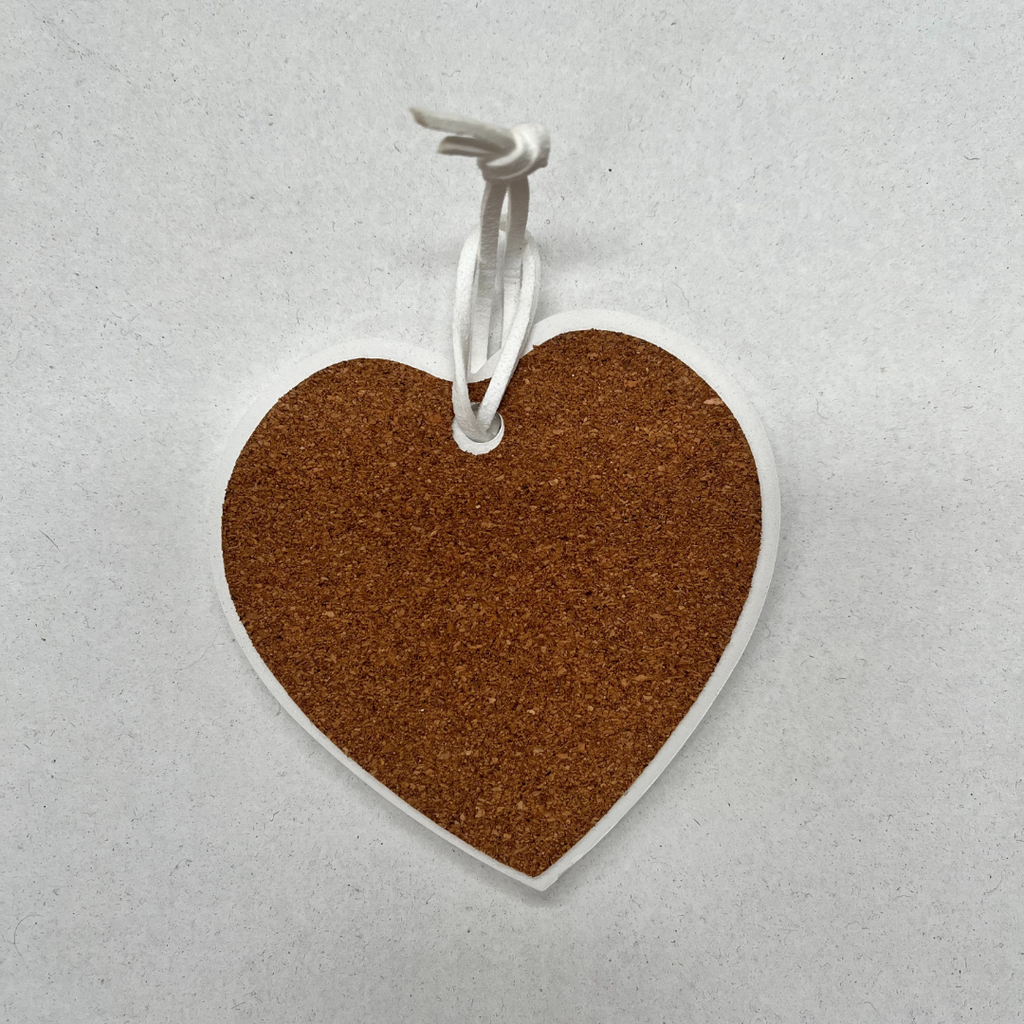 Friends Heart Ceramic Wall Hanging - White/Black