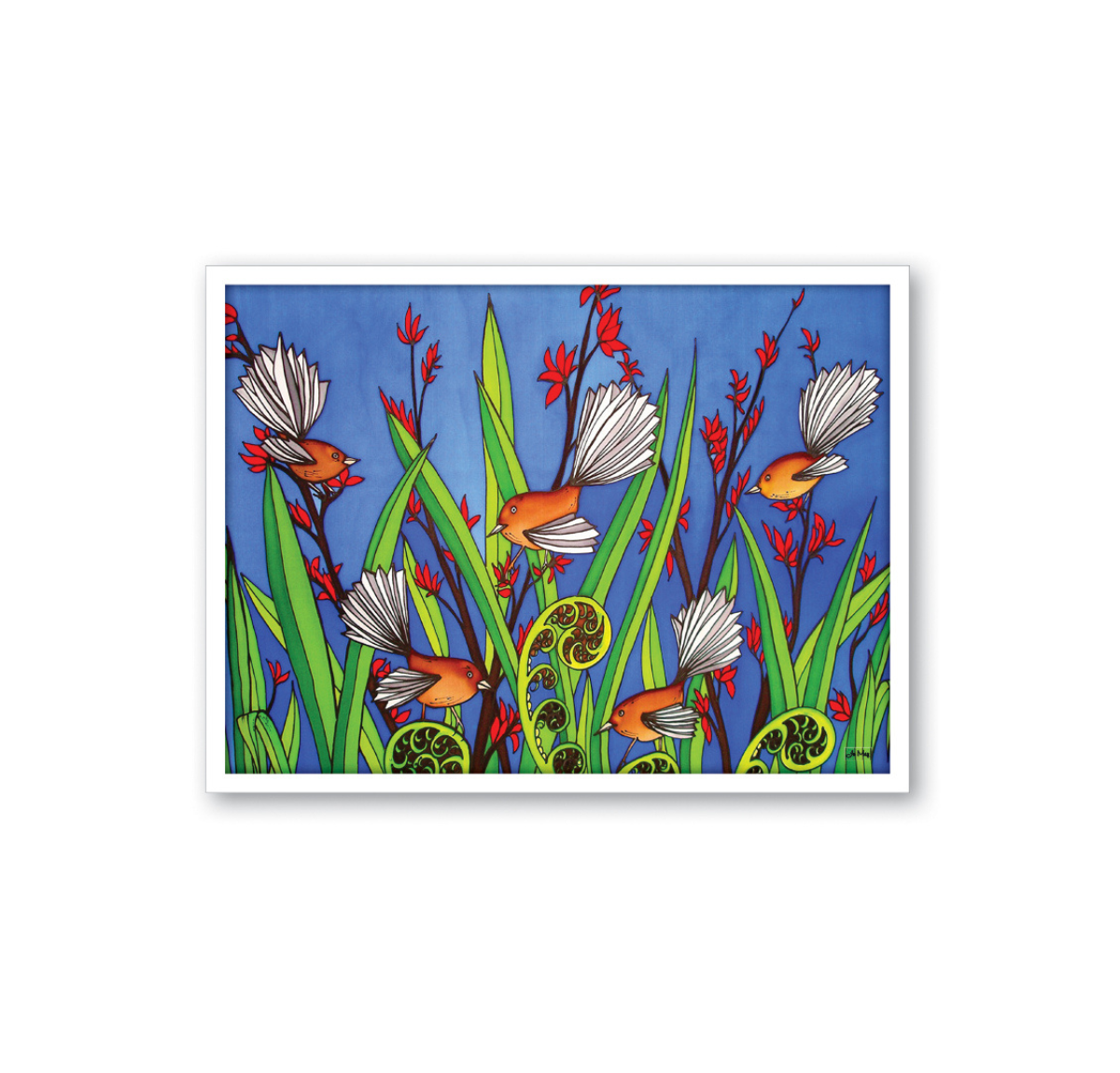 Fantails Framed Canvas Wall Art Print
