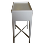 Bordeaux Bedside Table - White