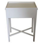 Bordeaux Bedside Table - White