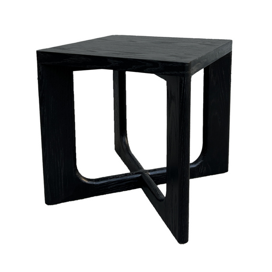 Carlton Rectangular Side Table - Black Oak