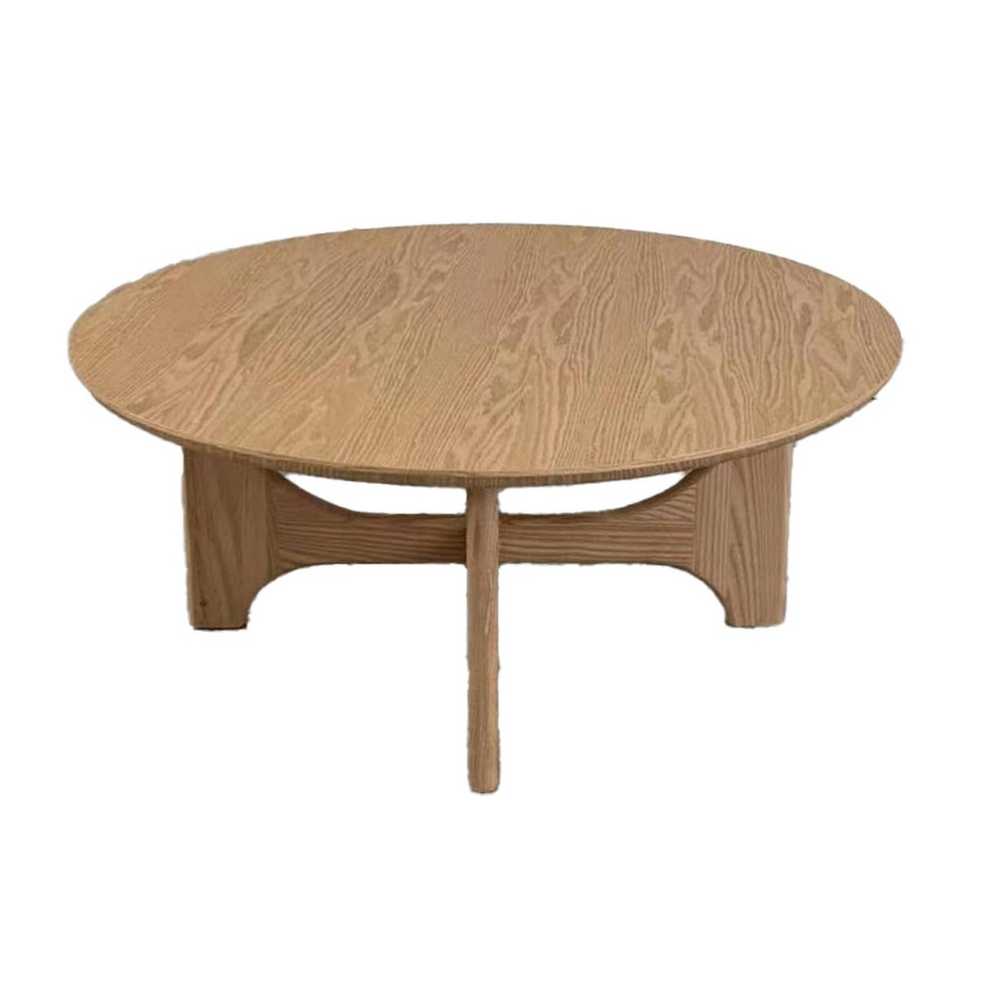 Baobab Round Coffee Table - Natural Oak