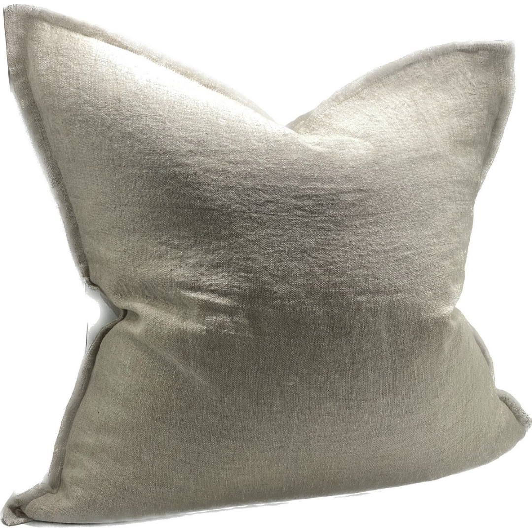 Sanctuary Linen Cushion Cover square - natural chambray