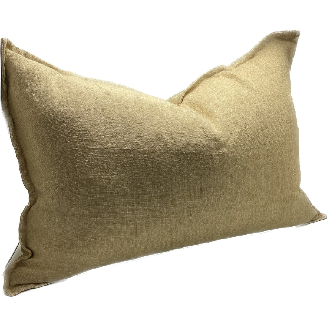 Sanctuary Linen Cushion Cover - Custard