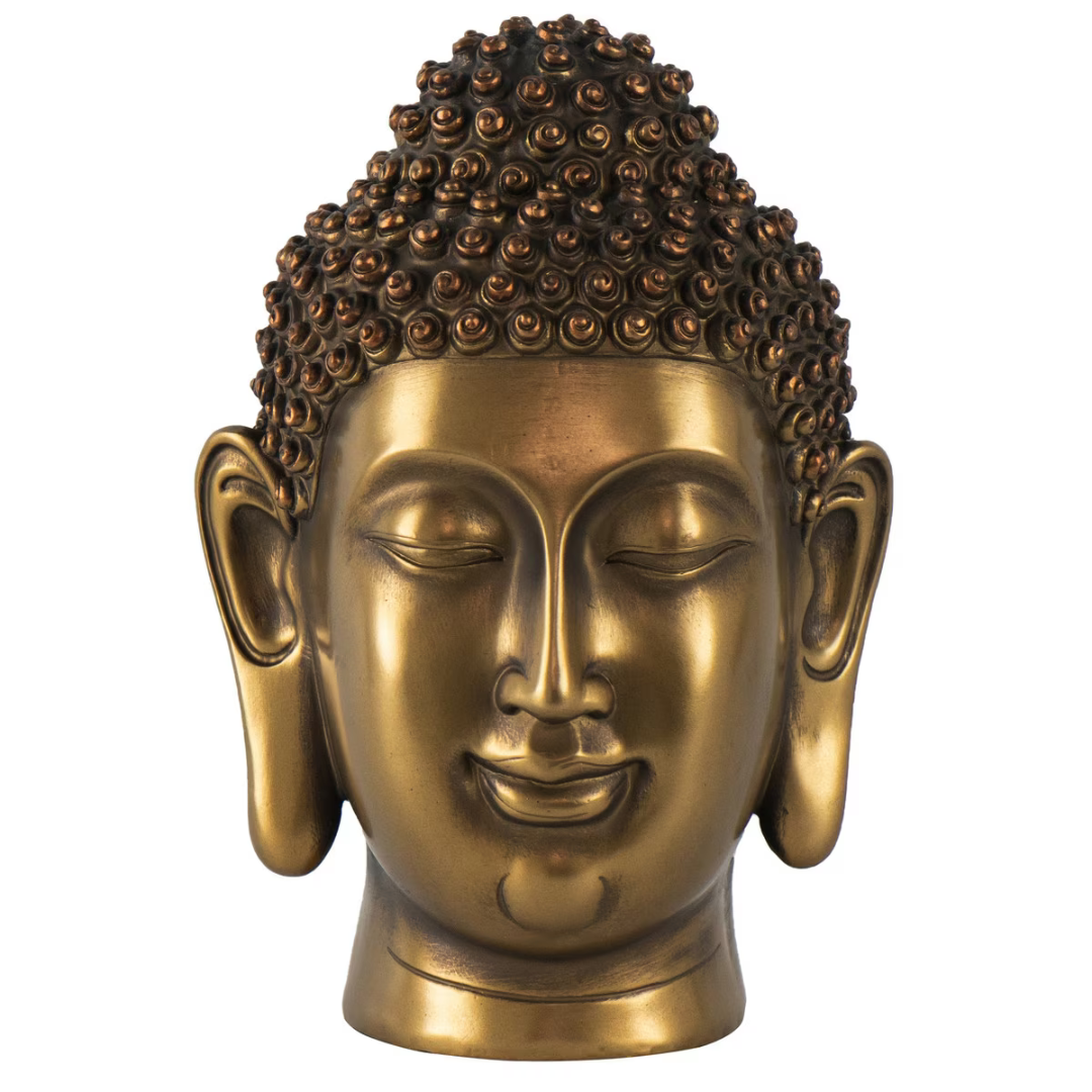 Buddha Head II - Gold