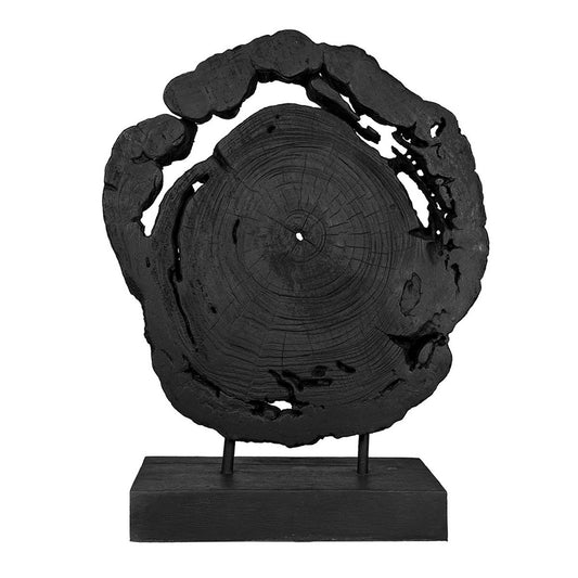 Black Teak Sculpture - large