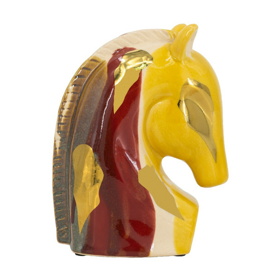 Ceramic Horse Head small - multi coloured