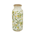 Lemon & Leaves Ceramic Vase - large