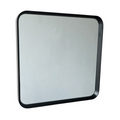 Square Framed Wall Hanging Mirror - Black Oak