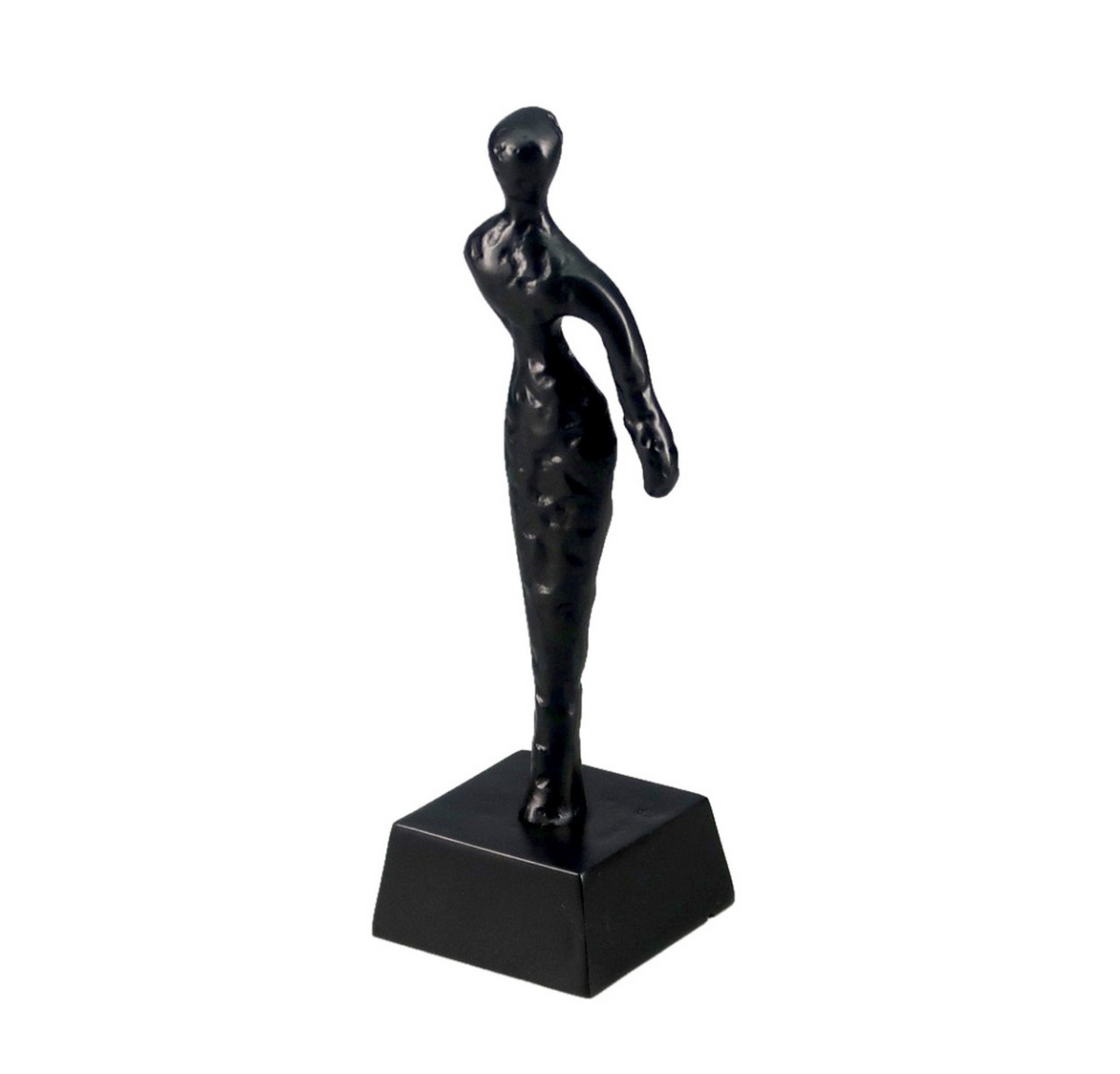 Single Arm Small Deco Sculpture - Black