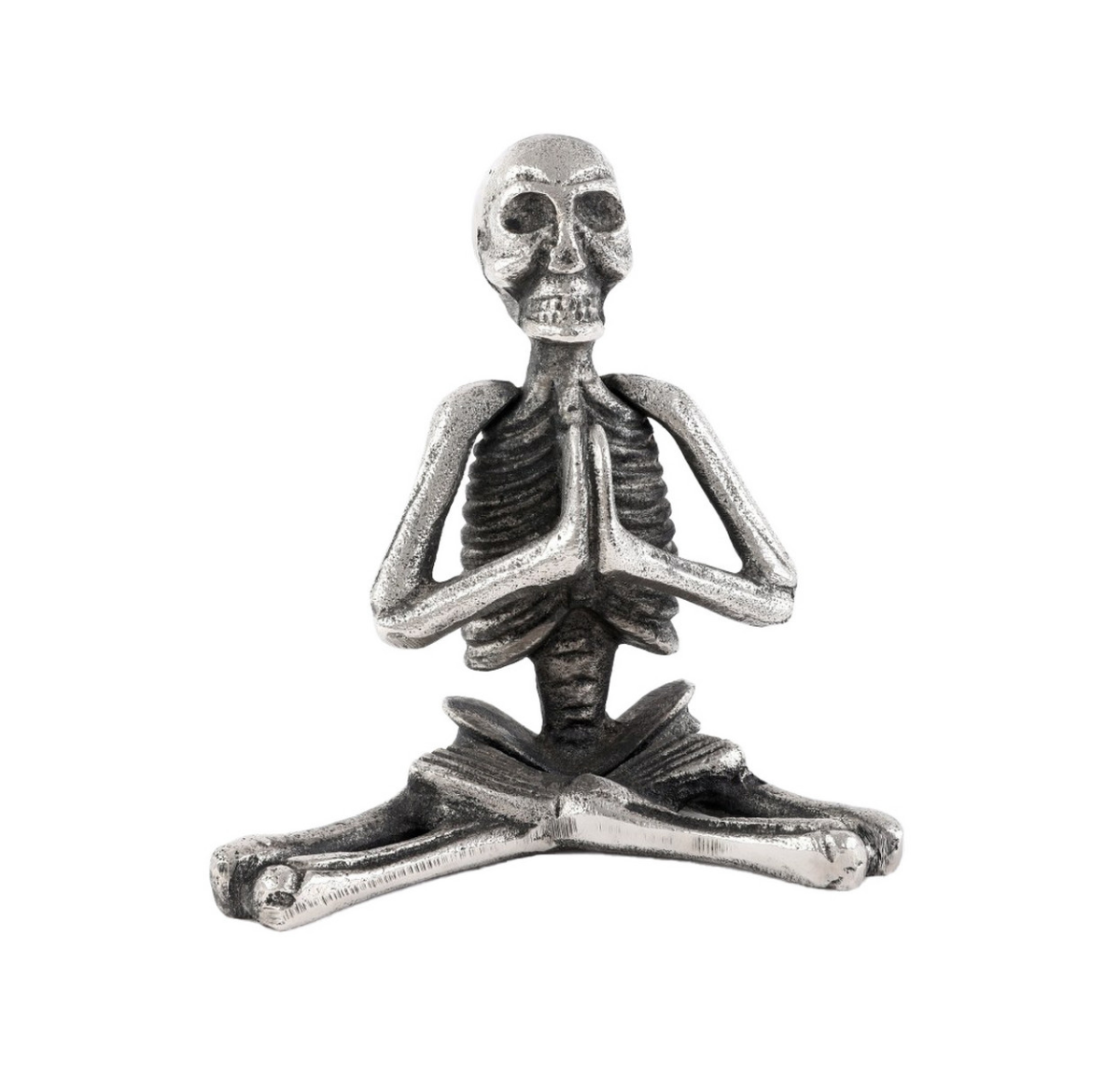 Skeleton in Yoga Pose IV - aluminium | Ornaments | Order Online – Mish ...