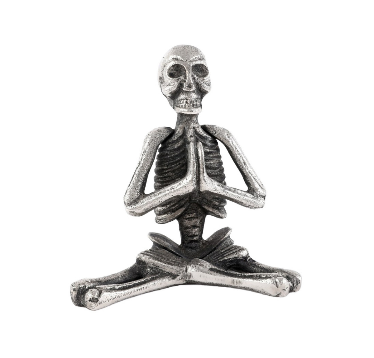 Skeleton in Yoga Pose IV - aluminium