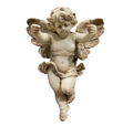Vintage Cupid Wall Hanging - Antique Marble
