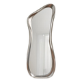 Silver asymmetric full length mirror with organic sculptural polyurethane frame — Mish Lifestyle NZ