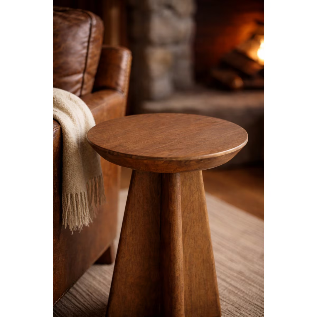 Side table - small - walnut