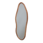 Squiggle Wall Hanging Mirror - walnut