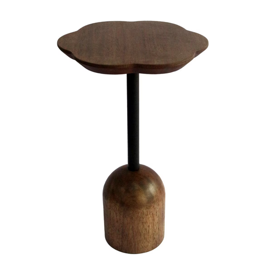 The Clover Side Table - walnut
