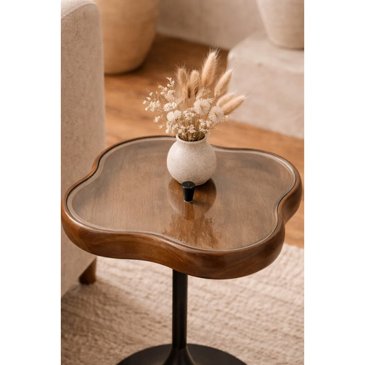 The Obscura Side Table - small - walnut