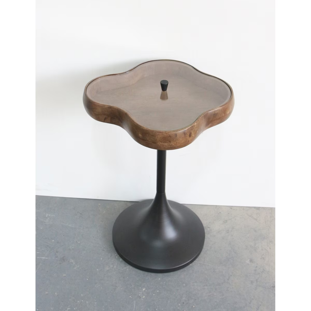 The Obscura Side Table - large - walnut