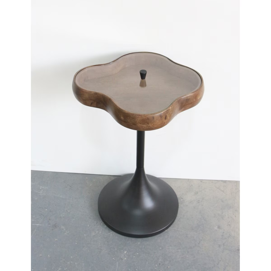 The Obscura Side Table - large - walnut