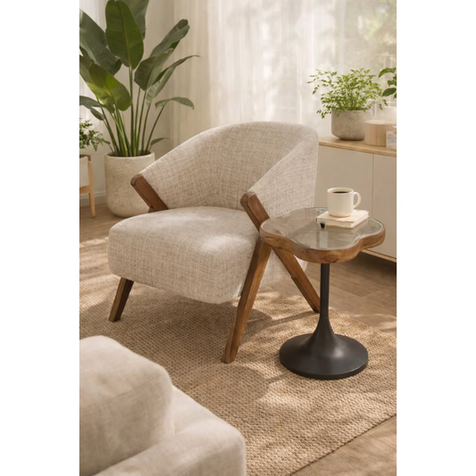 The Obscura Side Table - large - walnut (Copy)