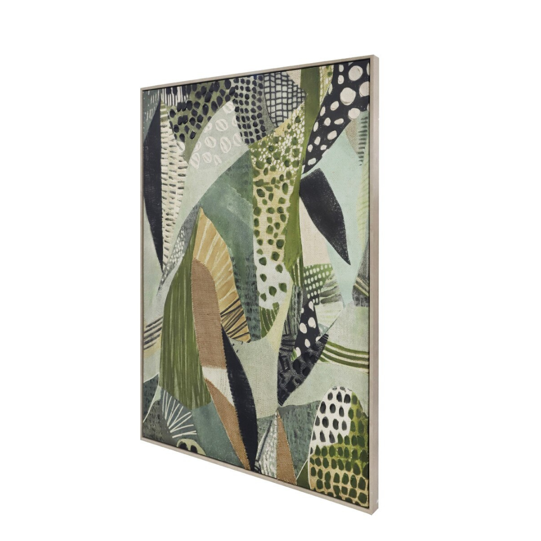 Modern Abstract Hand-painted Framed Canvas Art