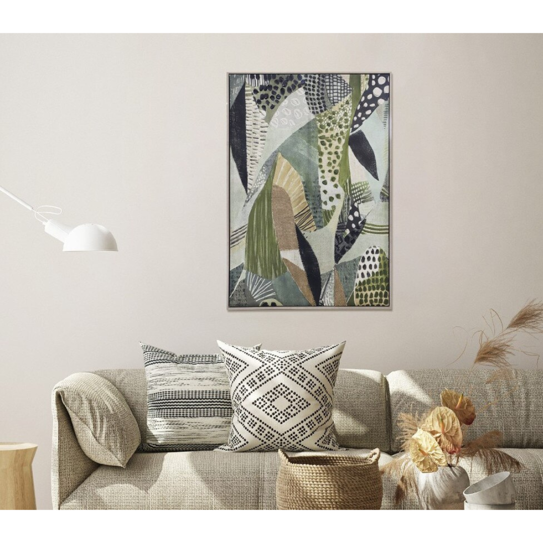 Modern Abstract Hand-painted Framed Canvas Art