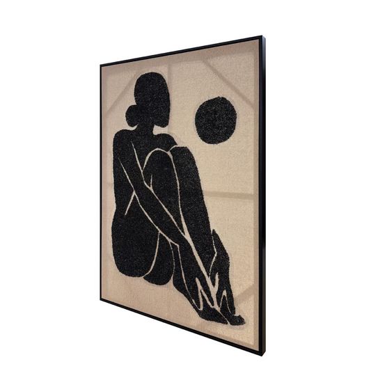 Silent Grace Hand-painted Framed Canvas Art