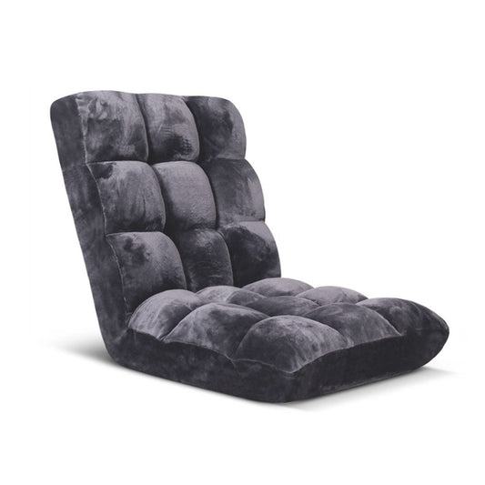 Recliner & Folding Sofa/ Futon/ Couch/ Cushioned Chair - Grey