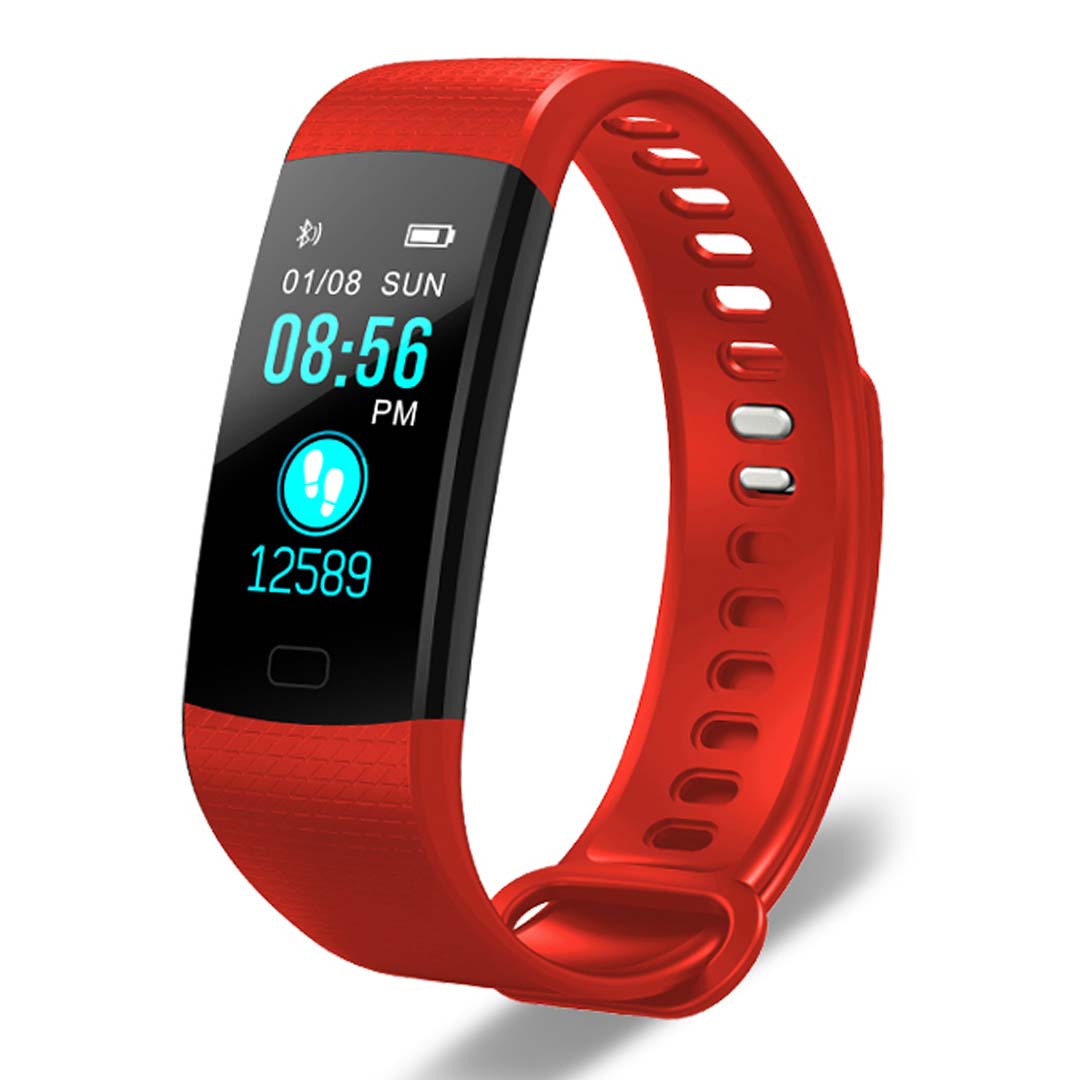 Smart Watch with Sport Fitness Tracker - Red