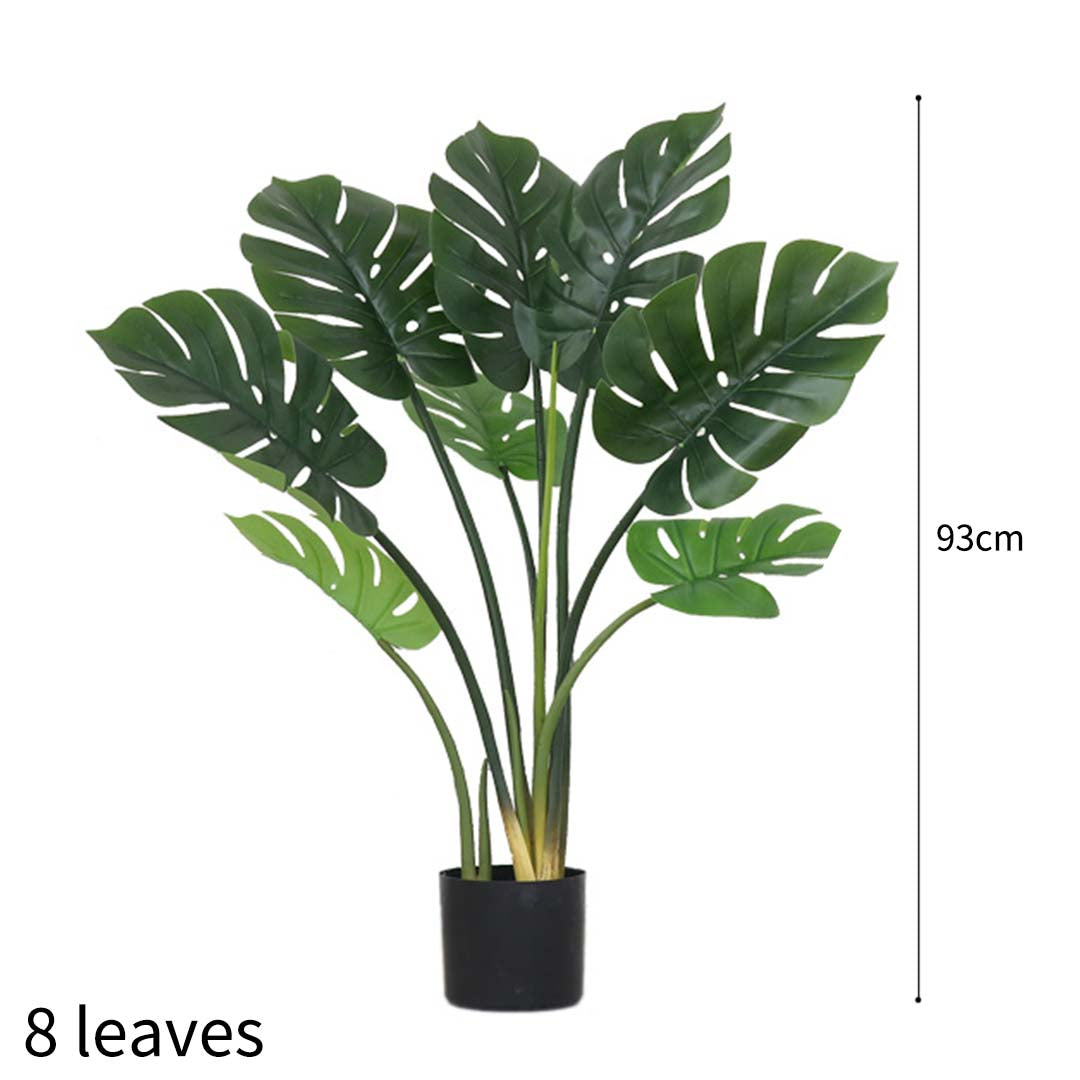 Artificial Turtle Back Tree Plant in Black Pot - 93cm tall
