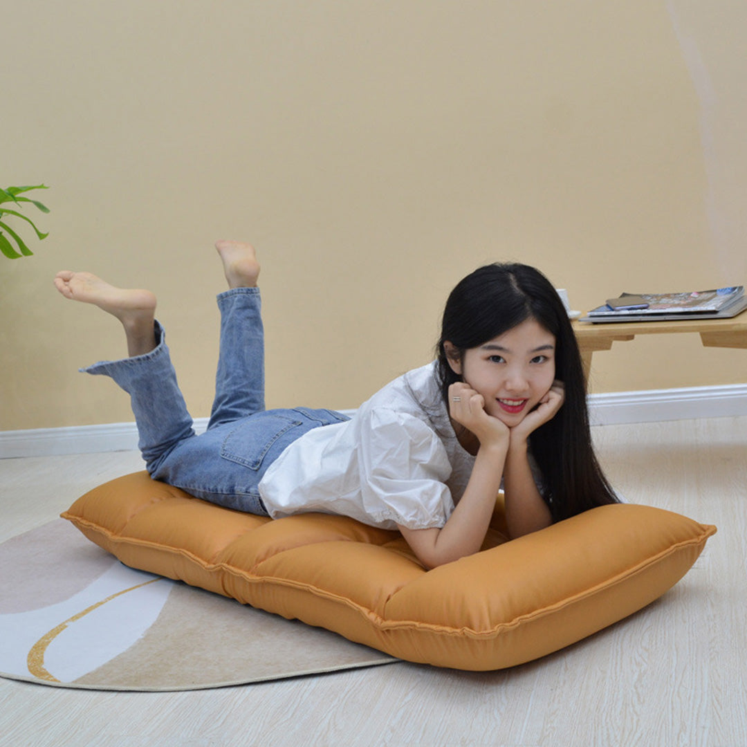 Tatami Adjustable Lounge Recliner/ Lazy Sofa Bed Cushion Seat - Yellow