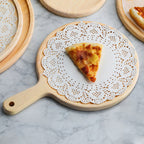 Round Premium Pine Wooden Food Serving Tray Charcuterie Board - 10 inch