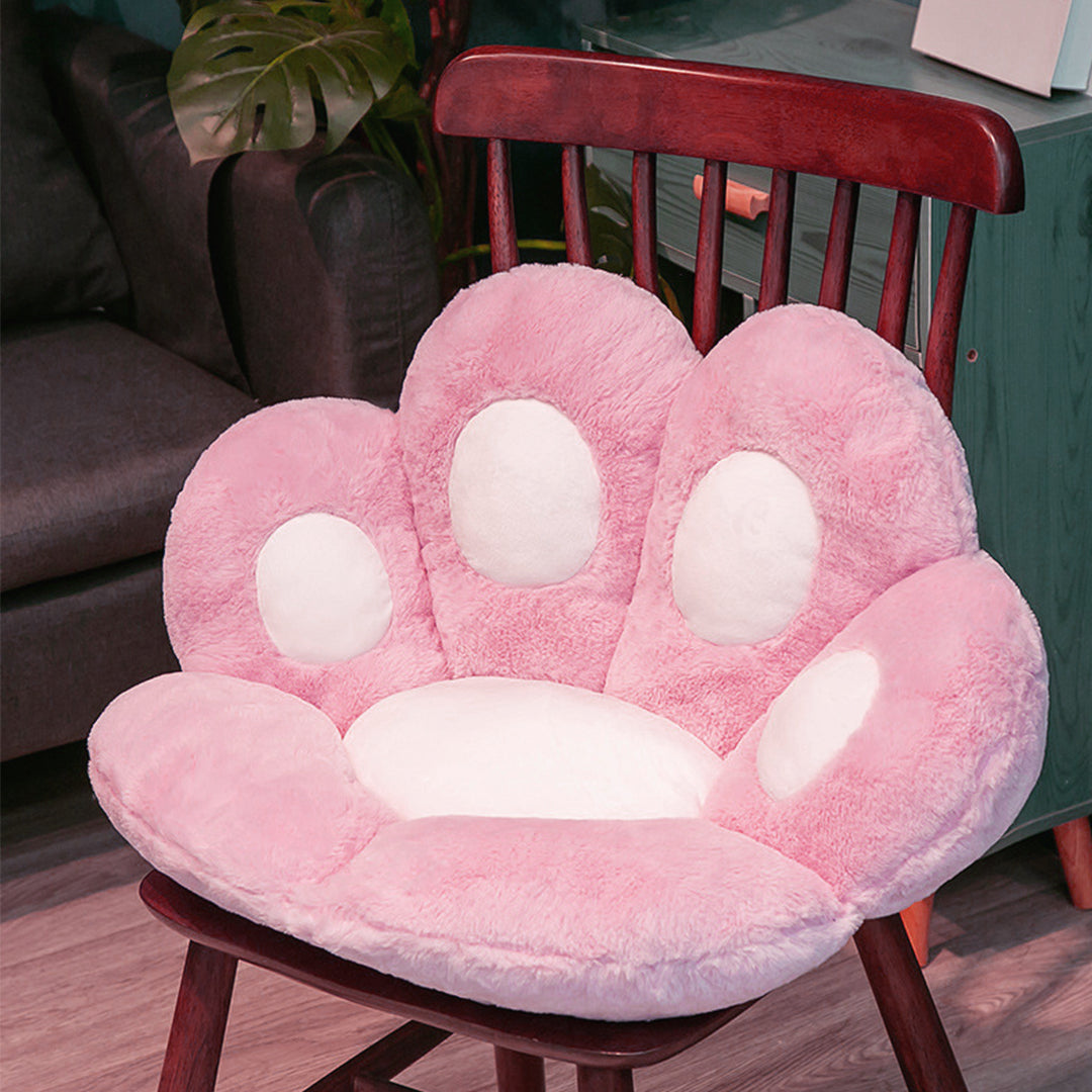 Paw Shape Large Plush Lazy Cushion/ Pillow - Pink