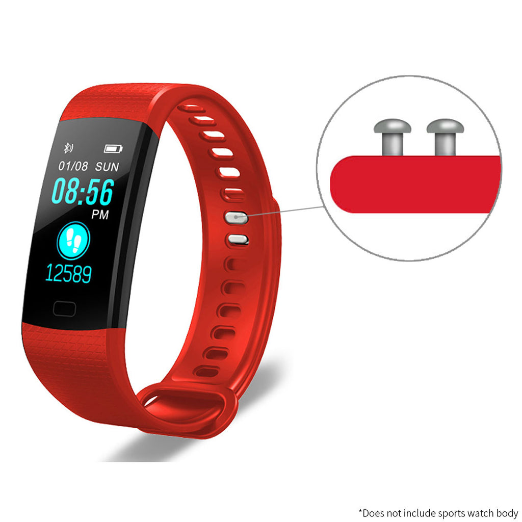 Smart Watch Model RD11 Compatible Wristband Strap - Red