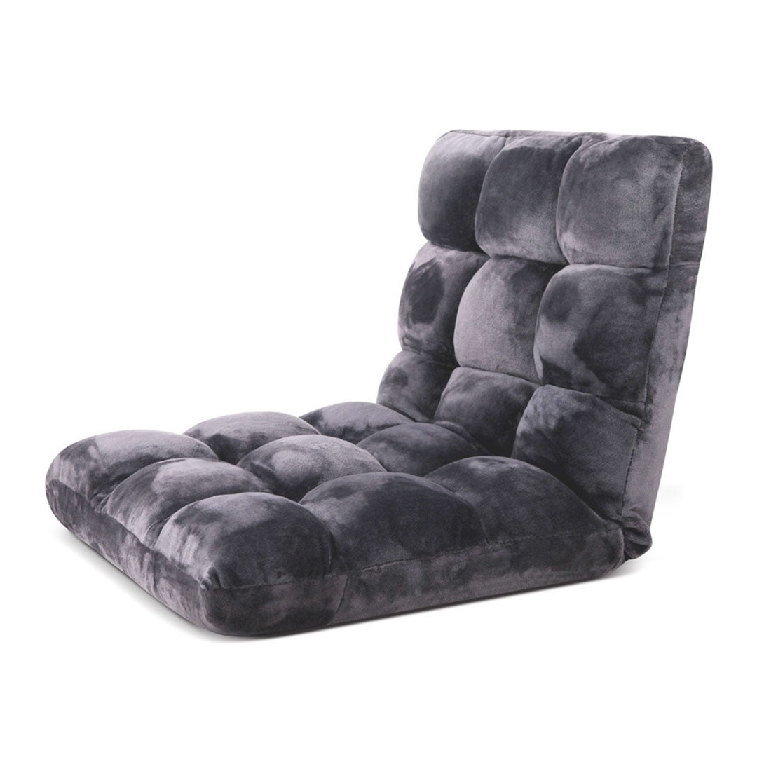 Recliner & Folding Sofa/ Futon/ Couch/ Cushioned Chair - Grey