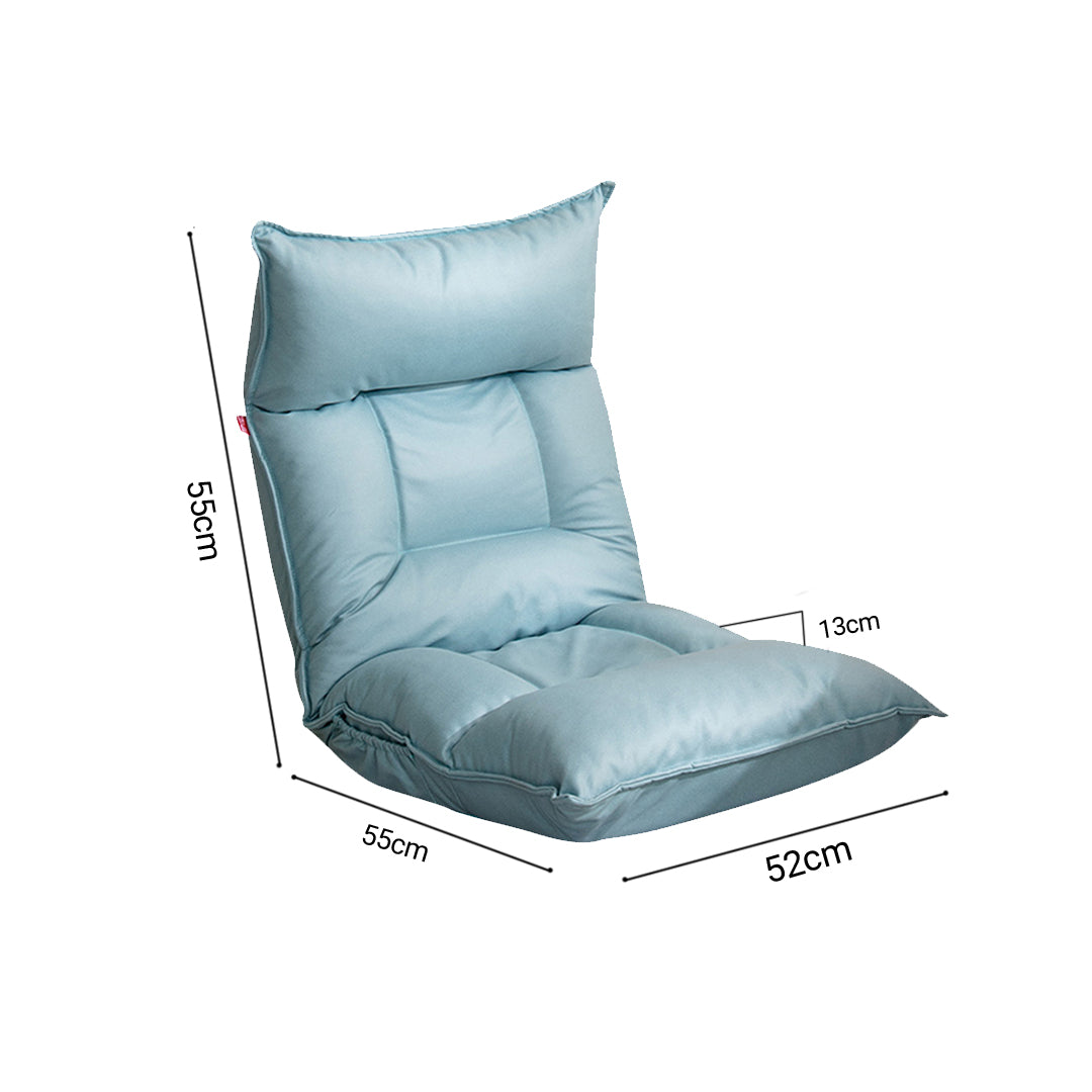 Tatami Adjustable Lounge Recliner/ Lazy Sofa Bed Cushion Seat - Blue
